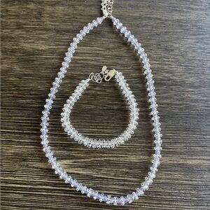 Deb Guyot Herkimer Diamond Quartz Necklace and Bracelet